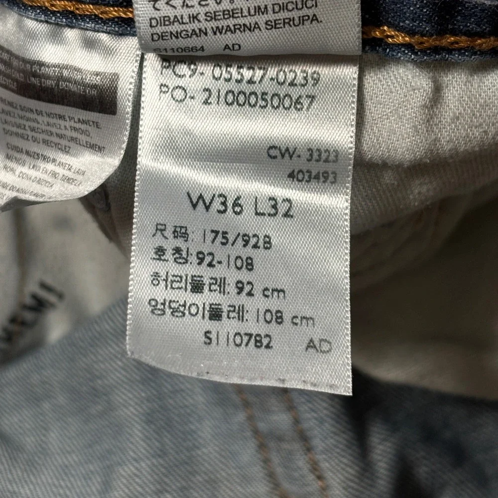 Levi's 527 Slim Bootcut Jeans Mens 36x32 Blue Medium Wash Denim 05527-0239